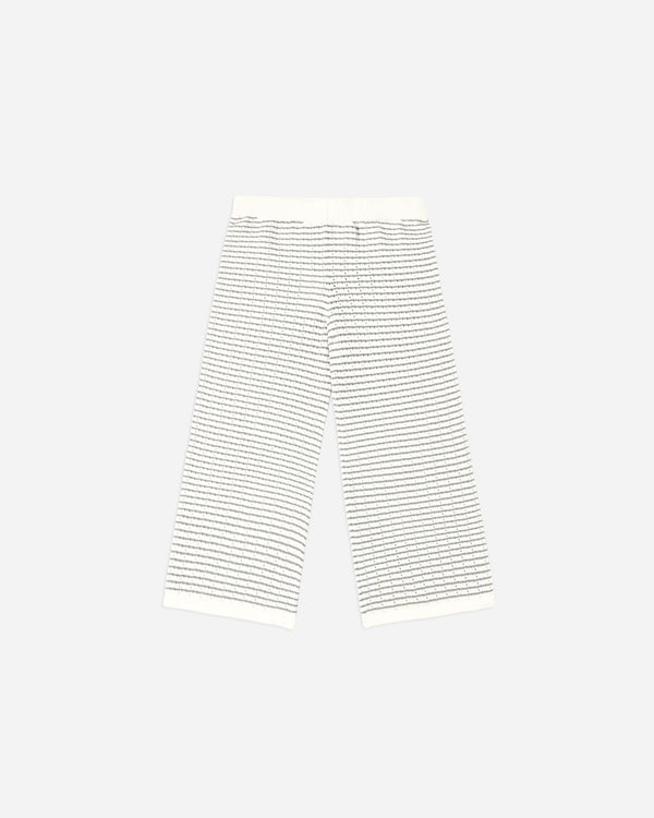 rylee cru Knit Wide Leg Pant Dusty Blue Stripe