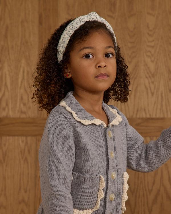 Rylee Cru Knotted Headband Blue Vines