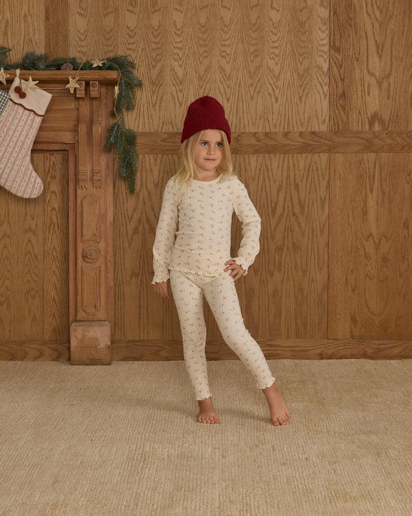 Rylee Cru Legging Natural Ditsy