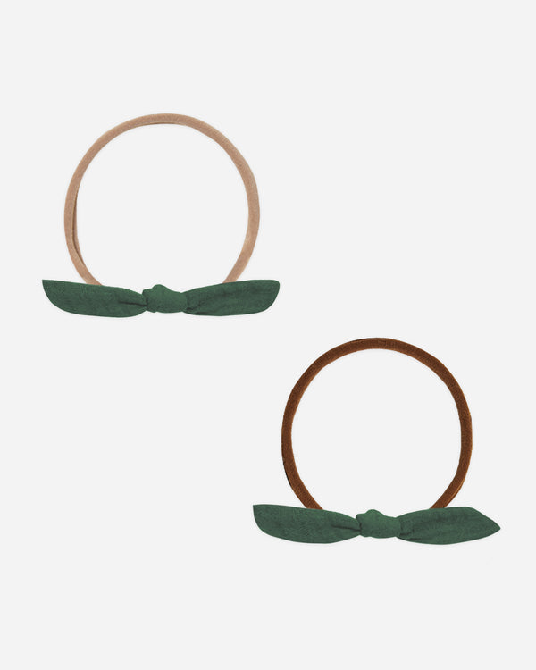 rylee cru Little Knot Headband Green