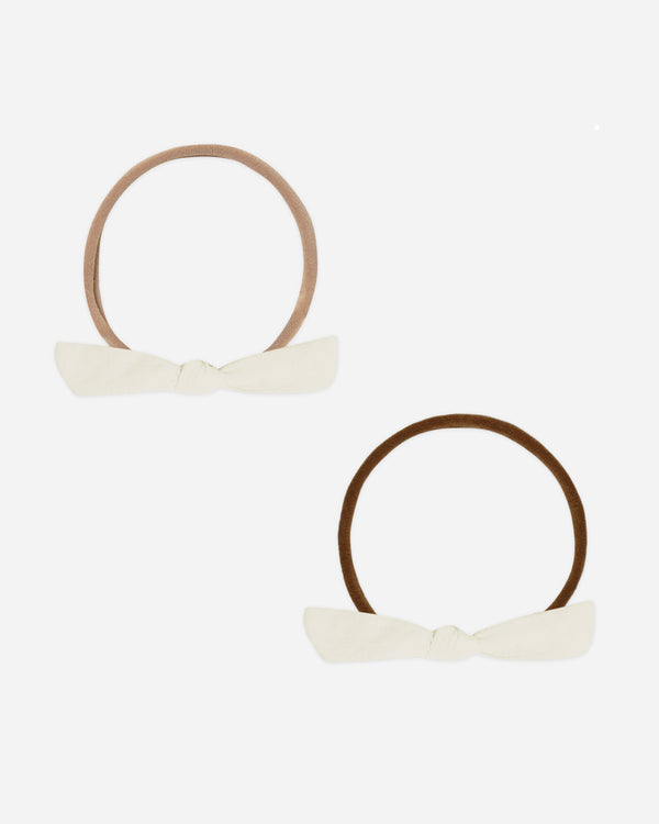 rylee cru Little Knot Headband Ivory