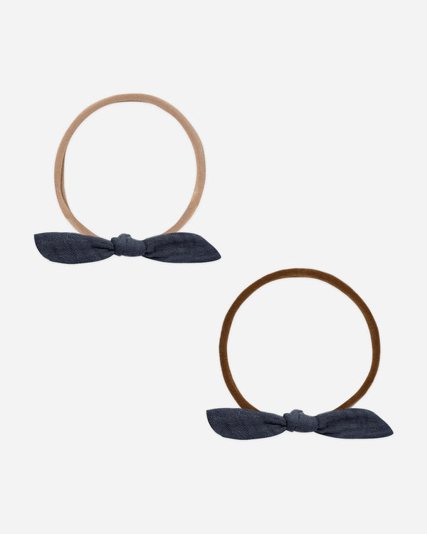 rylee cru Little Knot Headband Navy