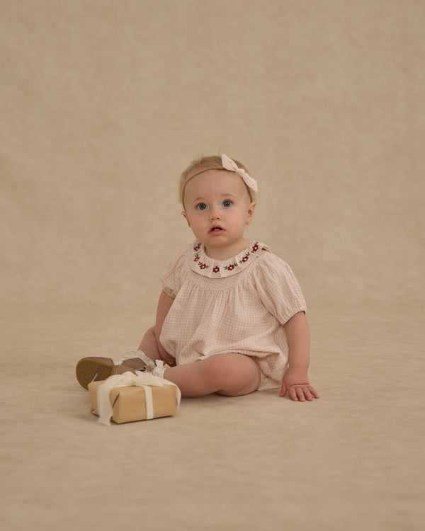 Rylee Cru Little Knot Headband Petal Gingham