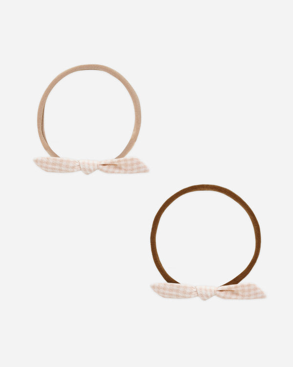 rylee cru Little Knot Headband Petal Gingham