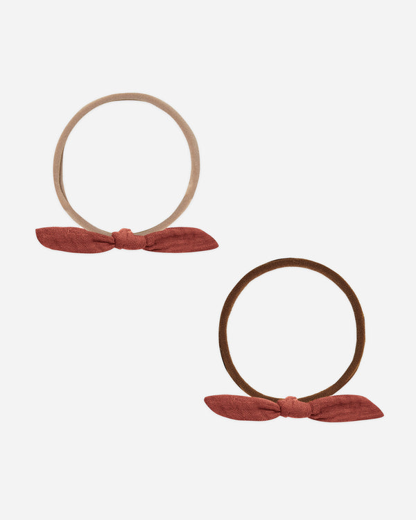 rylee cru Little Knot Headband Ruby