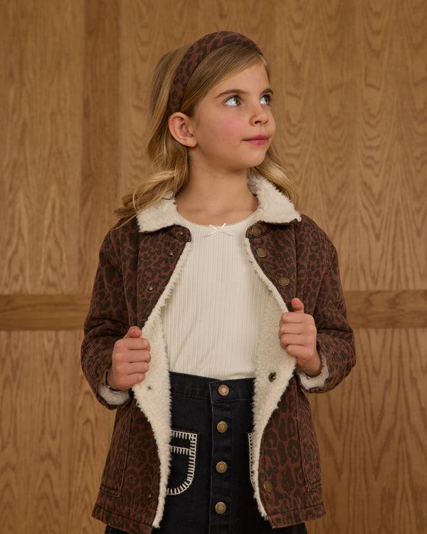 Rylee Cru Long Chore Coat Leopard