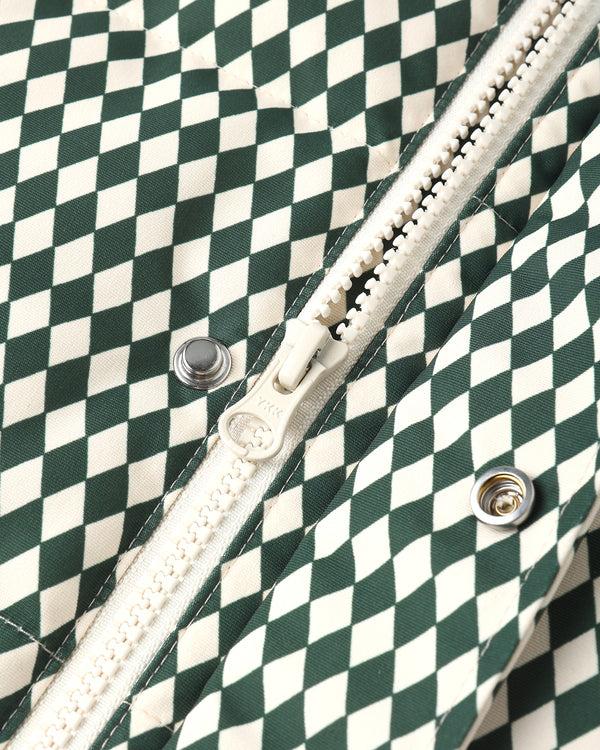 Rylee Cru Long Down Puffer Jacket Green Diamond