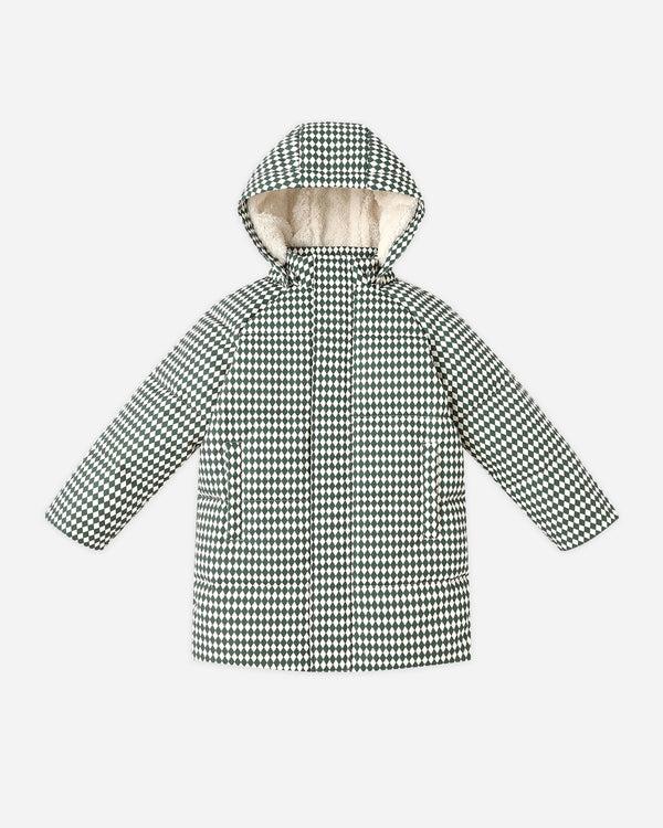 rylee cru Long Down Puffer Jacket Green Diamond