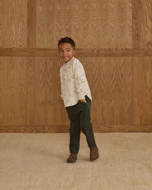 Rylee Cru Long Sleeve Mason Shirt Woods