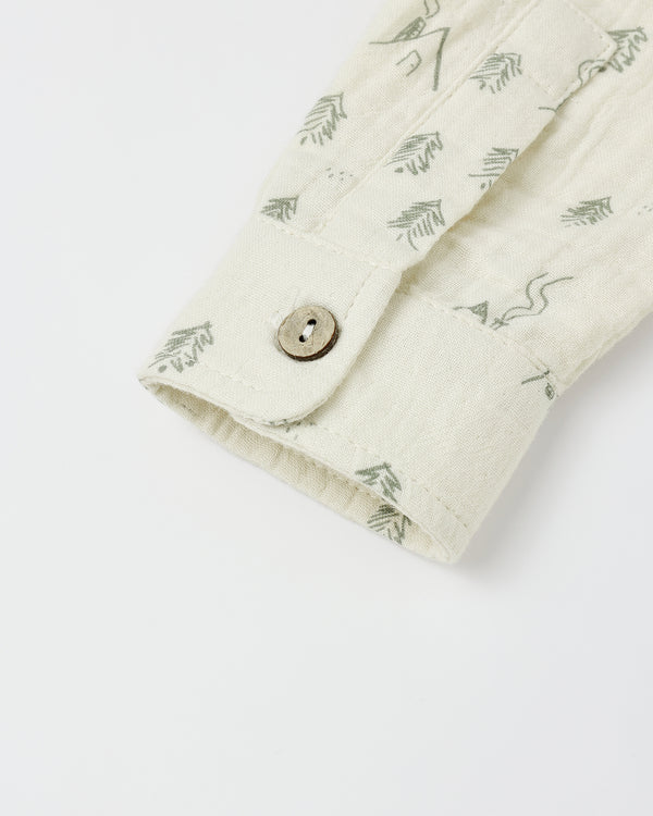 Rylee Cru Long Sleeve Mason Shirt Woods