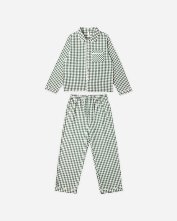 rylee cru Long Sleeve Pajamas Evergreen Gingham