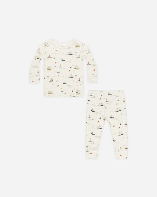 rylee cru Long Sleeve Pajamas Nautical