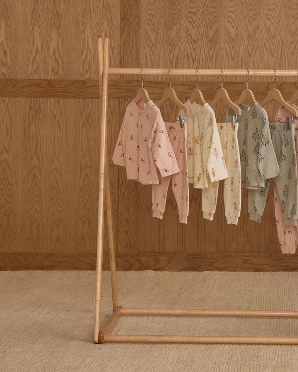 Rylee Cru Long Sleeve Tee + Pant Set Candy Canes