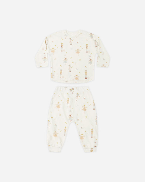 rylee cru Long Sleeve Tee + Pant Set Nutcracker