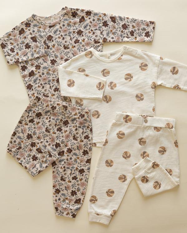 Rylee Cru Long Sleeve Tee + Pant Set Posy