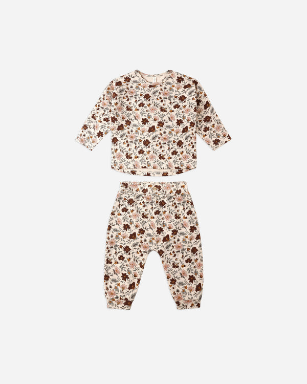rylee cru Long Sleeve Tee + Pant Set Posy
