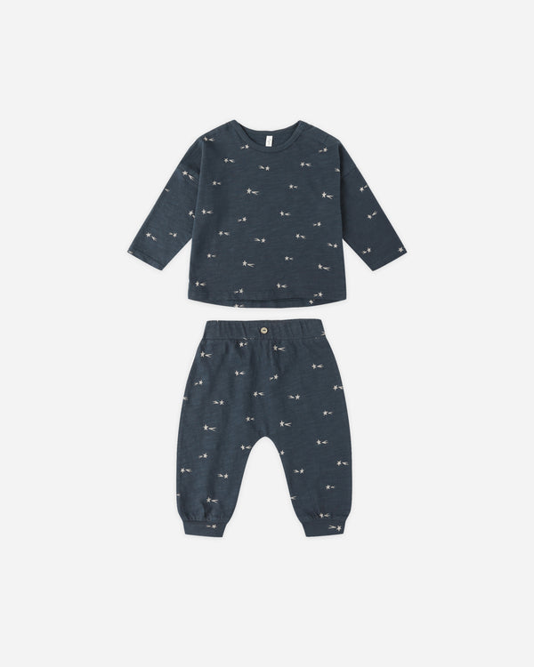 rylee cru Long Sleeve Tee + Pant Set Star