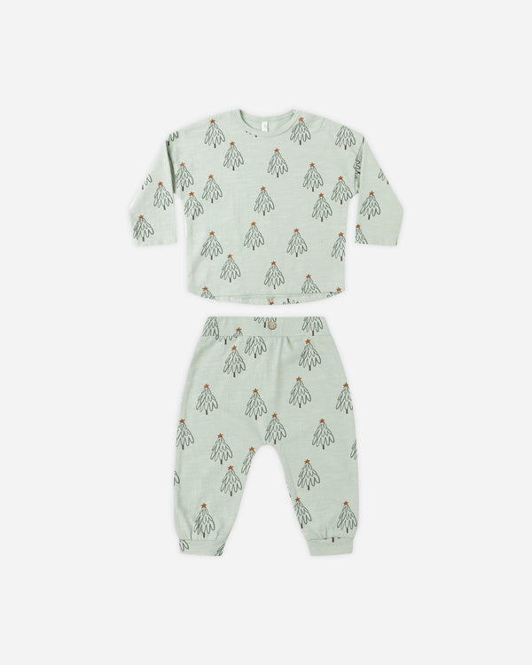 rylee cru Long Sleeve Tee + Pant Set Trees
