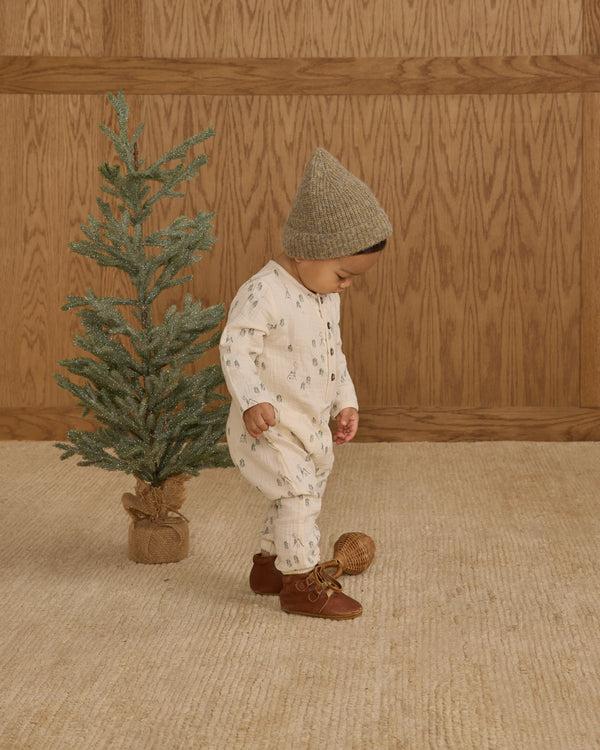 Rylee Cru Long Sleeve Woven Jumpsuit Woods