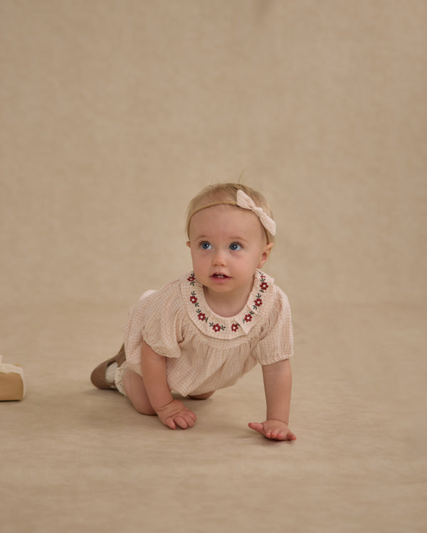 Rylee Cru Lula Romper Petal Gingham