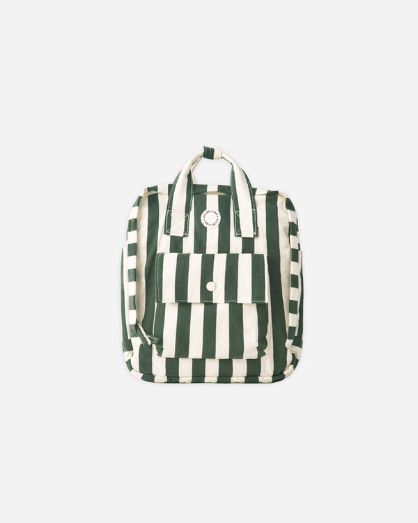 rylee cru Mini Backpack Green Stripe