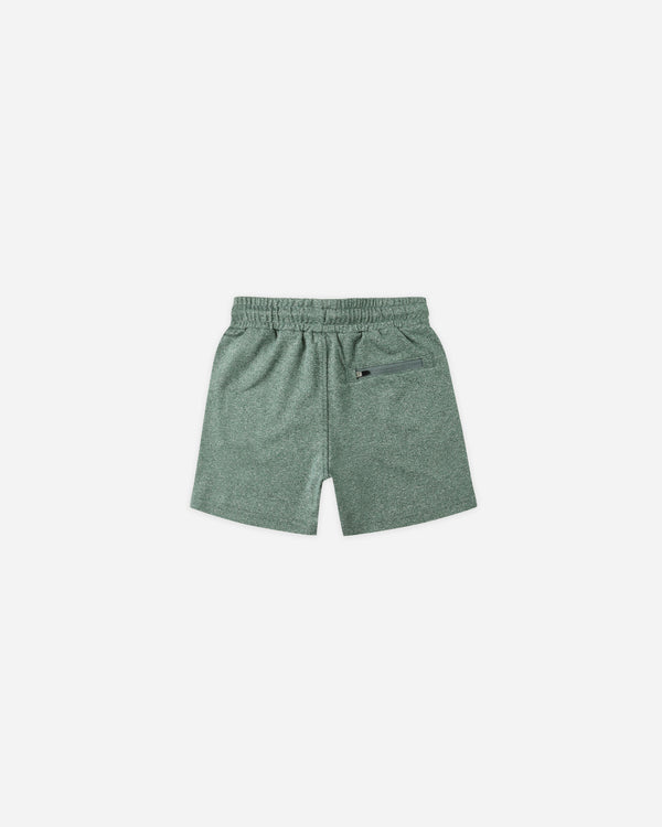 Rylee Cru Oceanside Tech Short Heathered Green