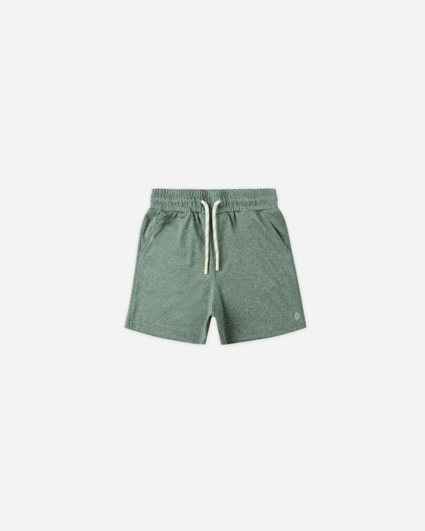 rylee cru Oceanside Tech Short Heathered Green
