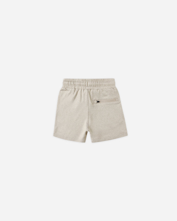 Rylee Cru Oceanside Tech Short Heathered Stone