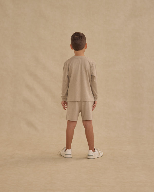 Rylee Cru Oceanside Tech Short Heathered Stone