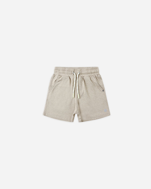 rylee cru Oceanside Tech Short Heathered Stone