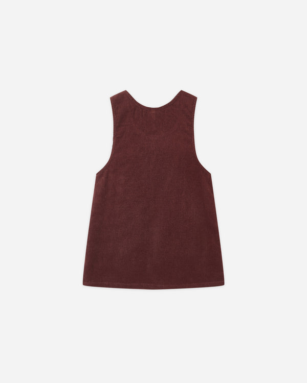 Rylee Cru Odette Overall Dress Burgundy