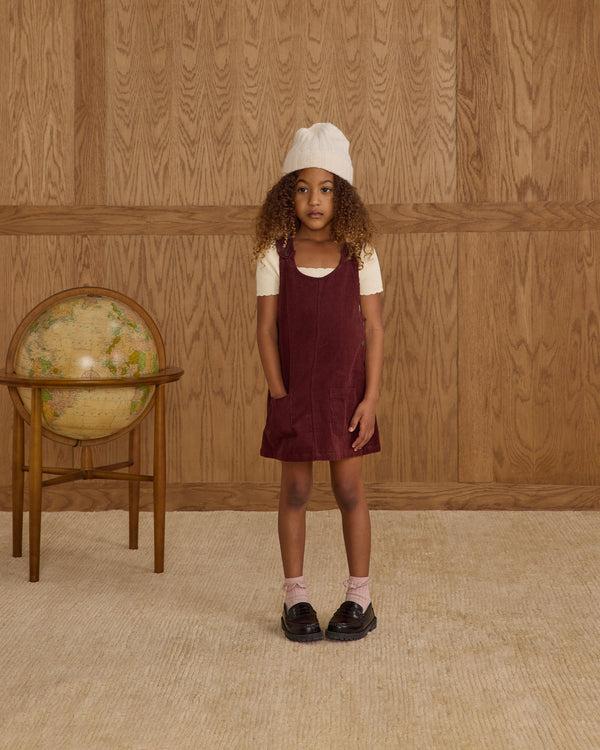 Rylee Cru Odette Overall Dress Burgundy