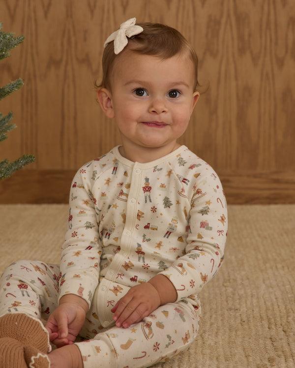 Rylee Cru Organic Long John Pajamas Festive