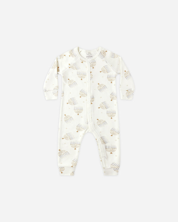 rylee cru Organic Long John Pajamas Hanukkah