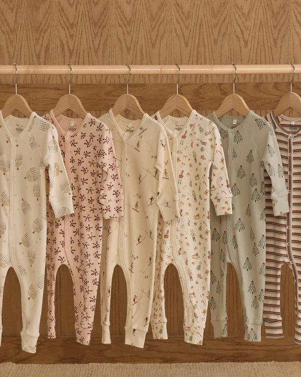 Rylee Cru Organic Long John Pajamas Skiers