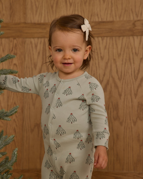 Rylee Cru Organic Long John Pajamas Trees