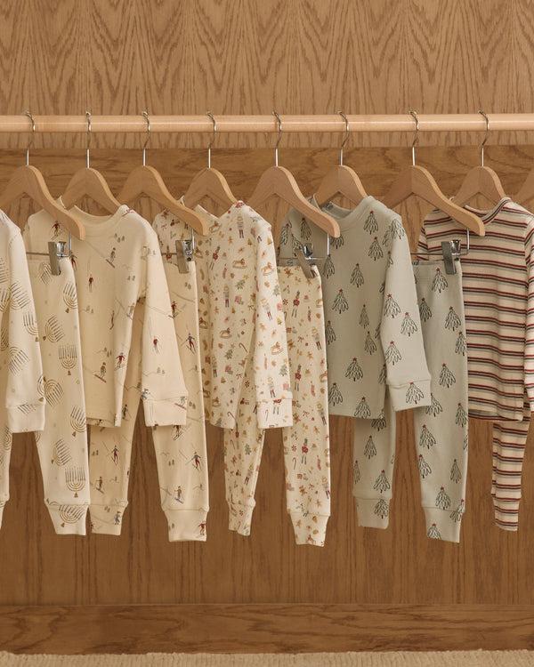 Rylee Cru Organic Long Sleeve Pajama Set Festive