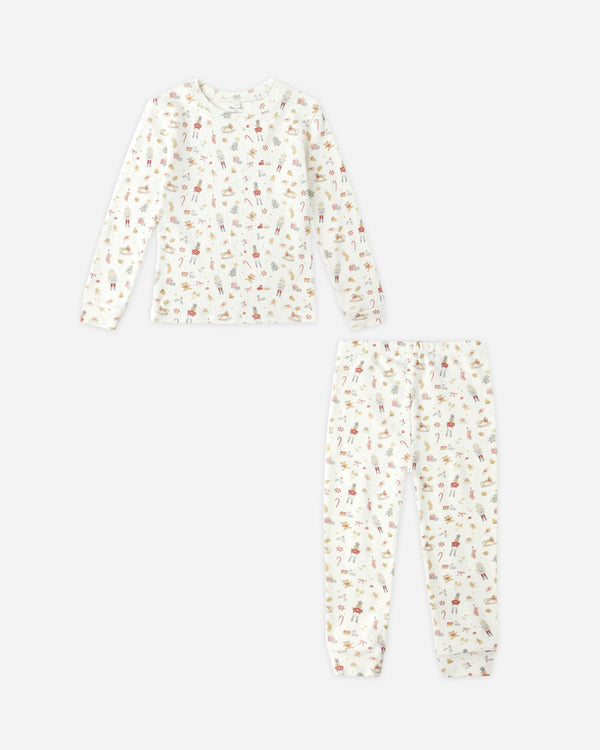 rylee cru Organic Long Sleeve Pajama Set Festive