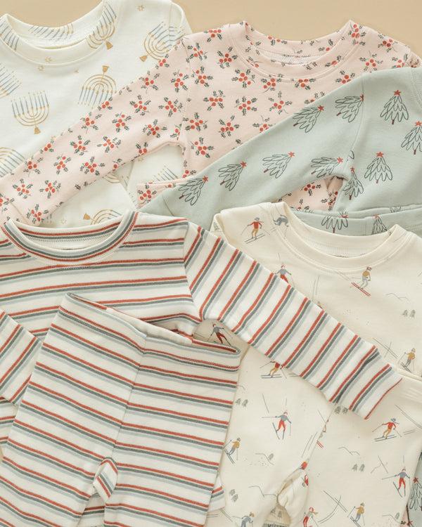 Rylee Cru Organic Long Sleeve Pajama Set Skiers