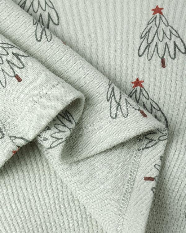 Rylee Cru Organic Long Sleeve Pajama Set Trees