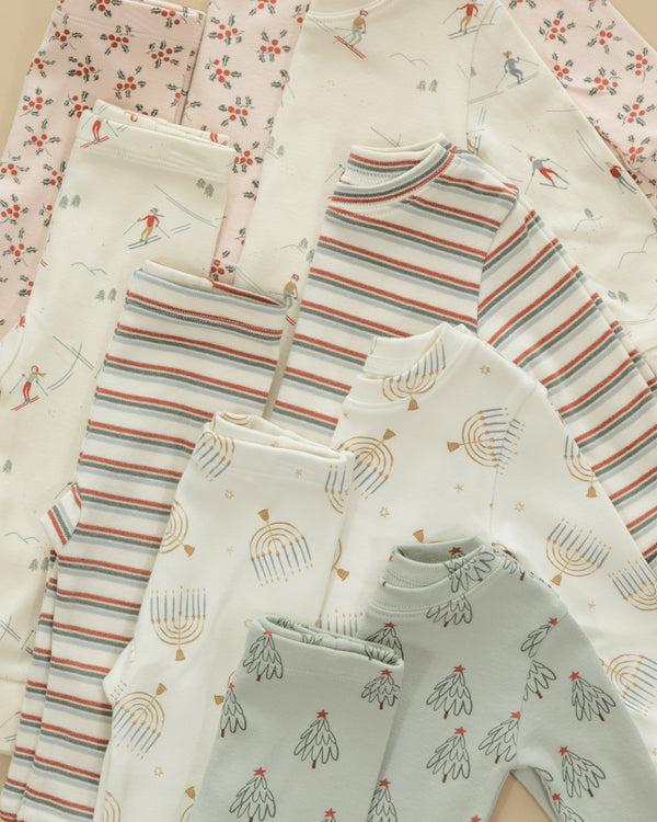 Rylee Cru Organic Long Sleeve Pajama Set Trees