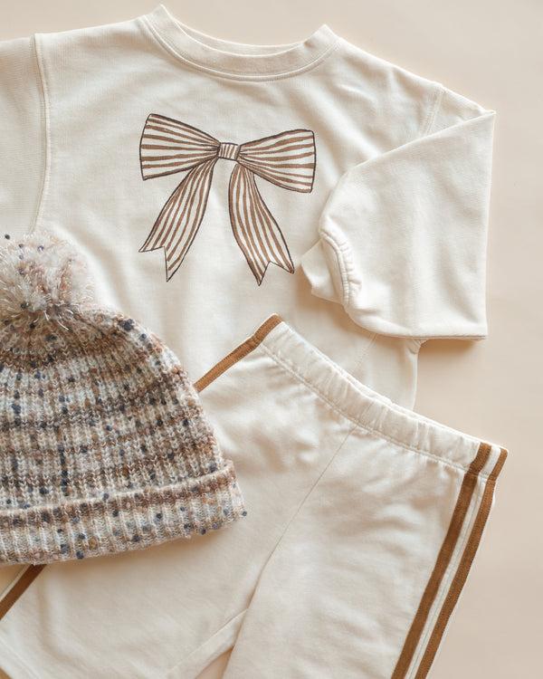 Rylee Cru Oversized Sweatshirt Bow