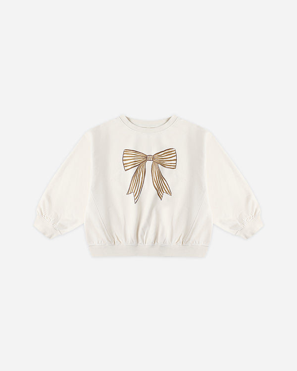 rylee cru Oversized Sweatshirt Bow