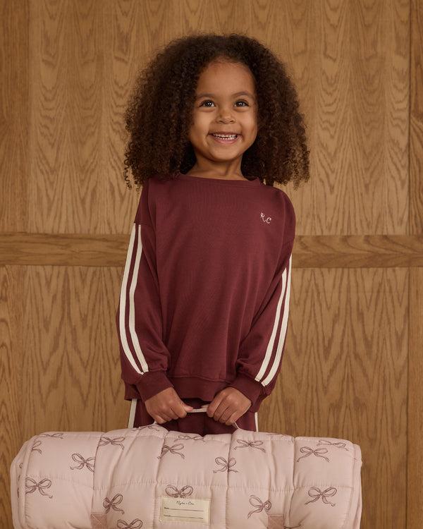 Rylee Cru Oversized Sweatshirt Burgundy