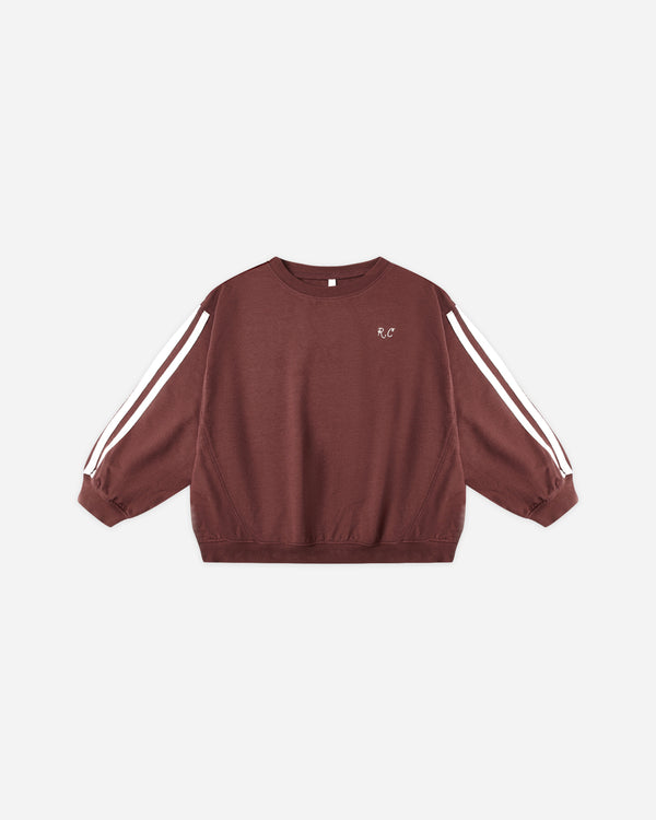 rylee cru Oversized Sweatshirt Burgundy