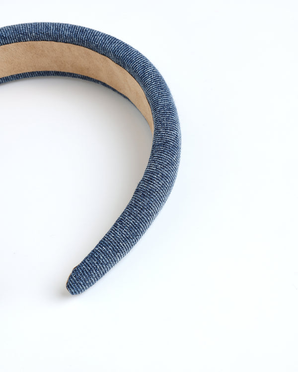 Rylee Cru Padded Headband Indigo Denim