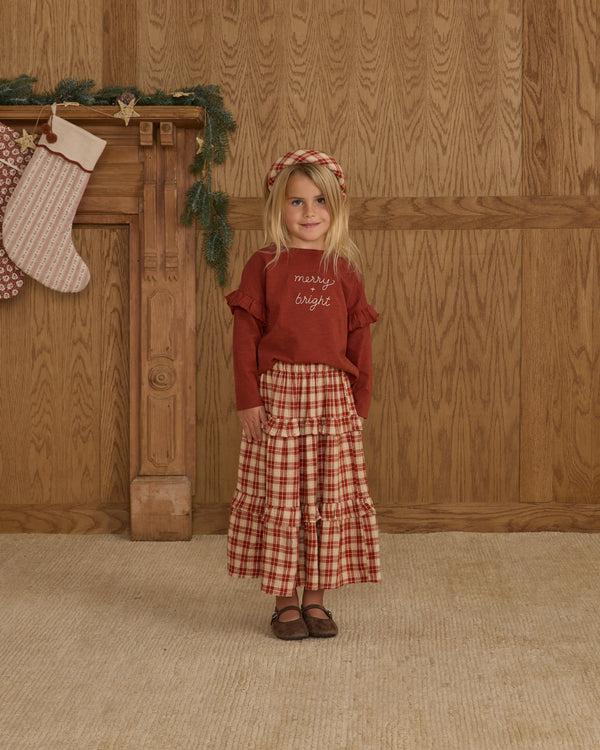 Rylee Cru Padded Headband Red Plaid