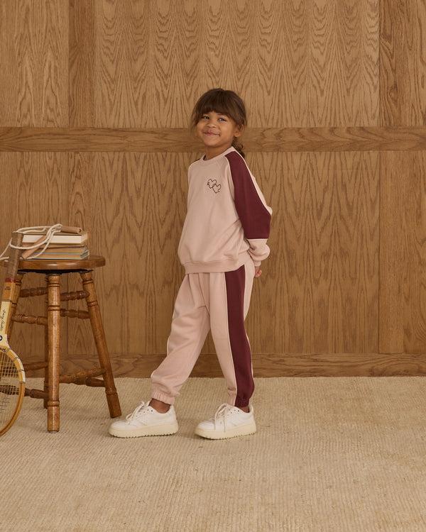 Rylee Cru Paneled Sweatpant Blush