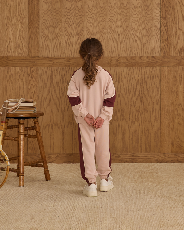 Rylee Cru Paneled Sweatpant Blush