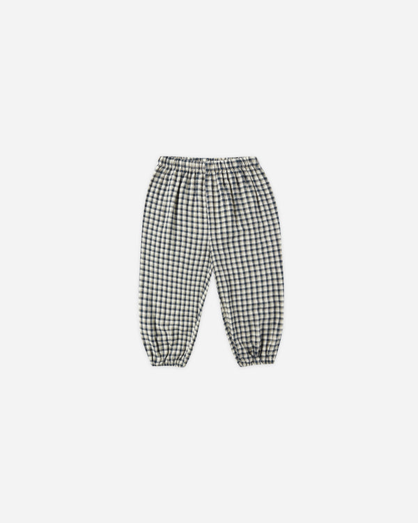 rylee cru Parachute Pant Navy Check